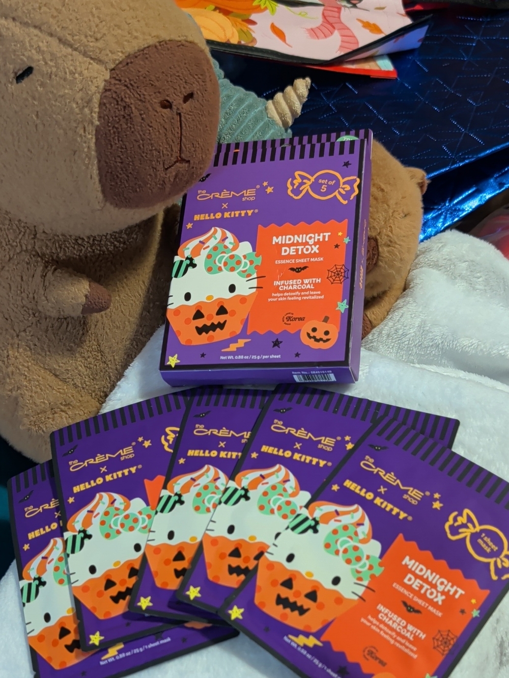 The Crème Shop x Hello Kitty Midnight Detox Sheet Masks (5 pc)